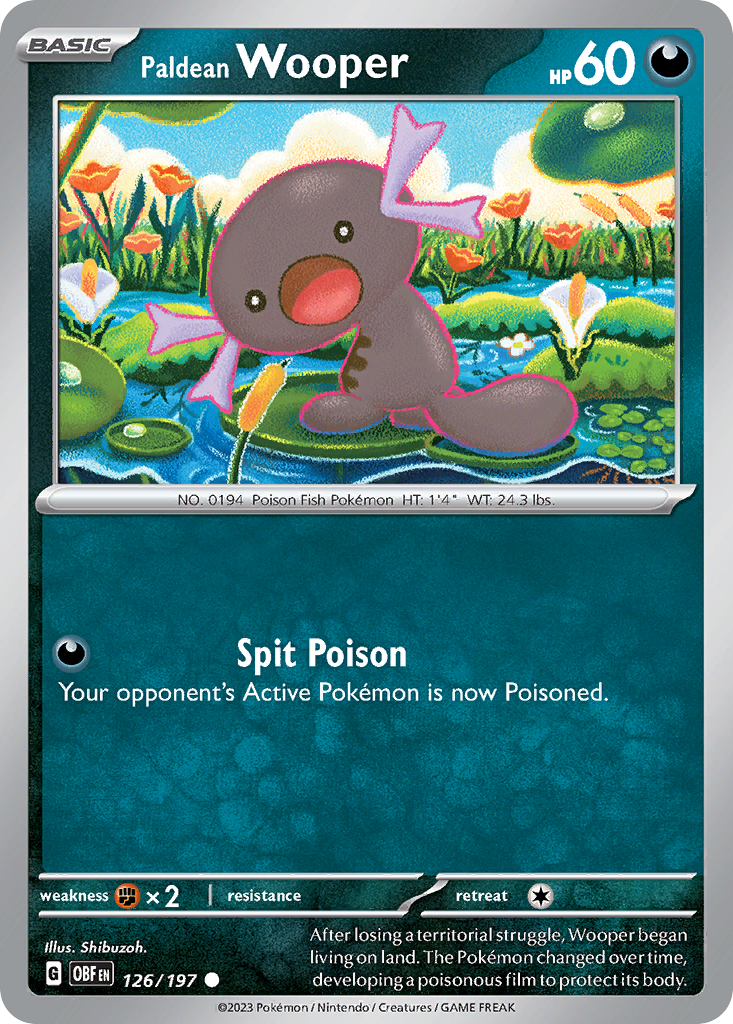 Paldean Wooper — SV03: Obsidian Flames #126/197