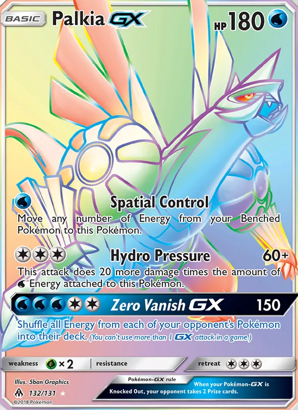 Palkia GX (Secret) — SM - Forbidden Light #132/131