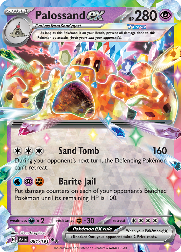 Palossand ex — SV08: Surging Sparks #091/191