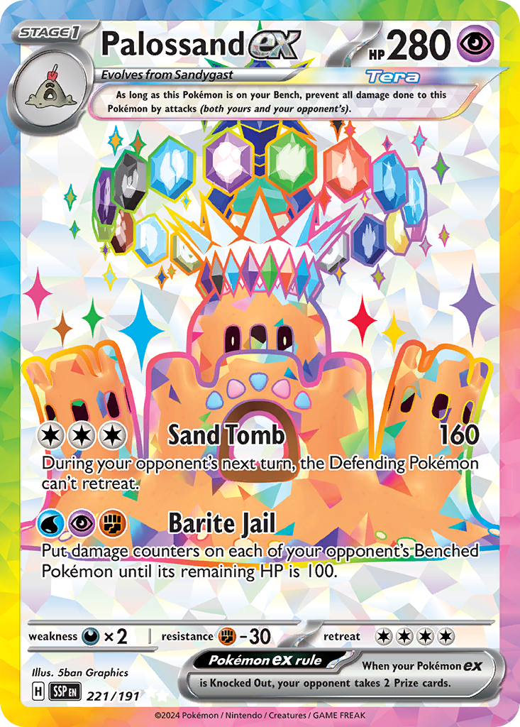 Palossand ex — SV08: Surging Sparks #221/191