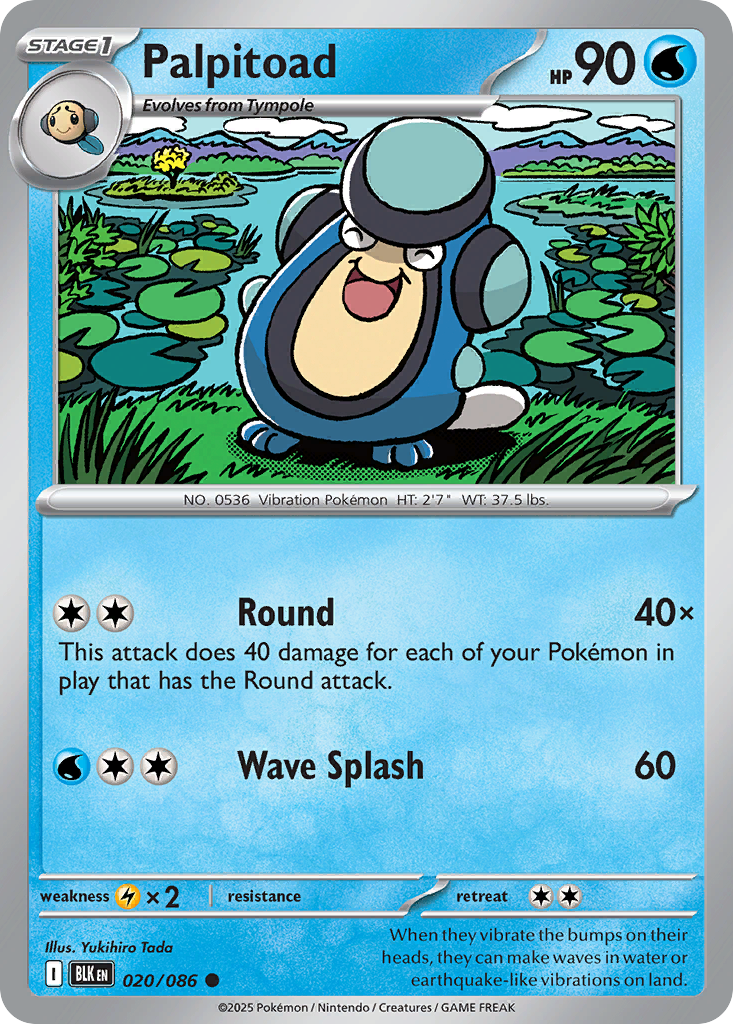 Palpitoad — SV: Black Bolt #020/086