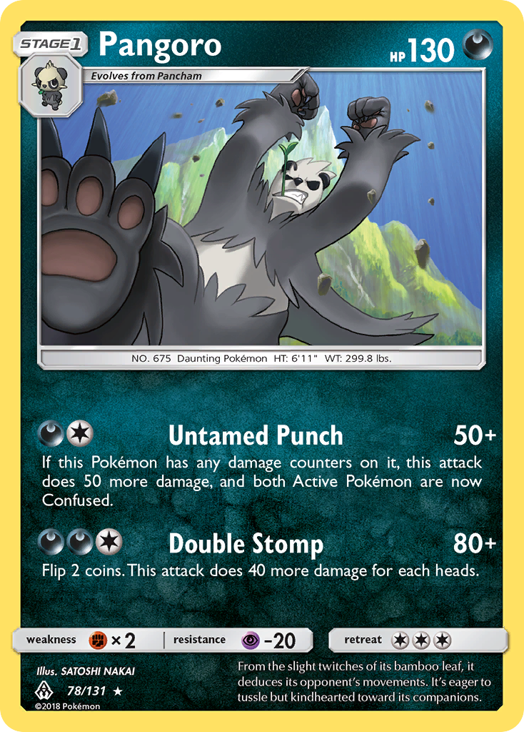 Pangoro — SM - Forbidden Light #78/131
