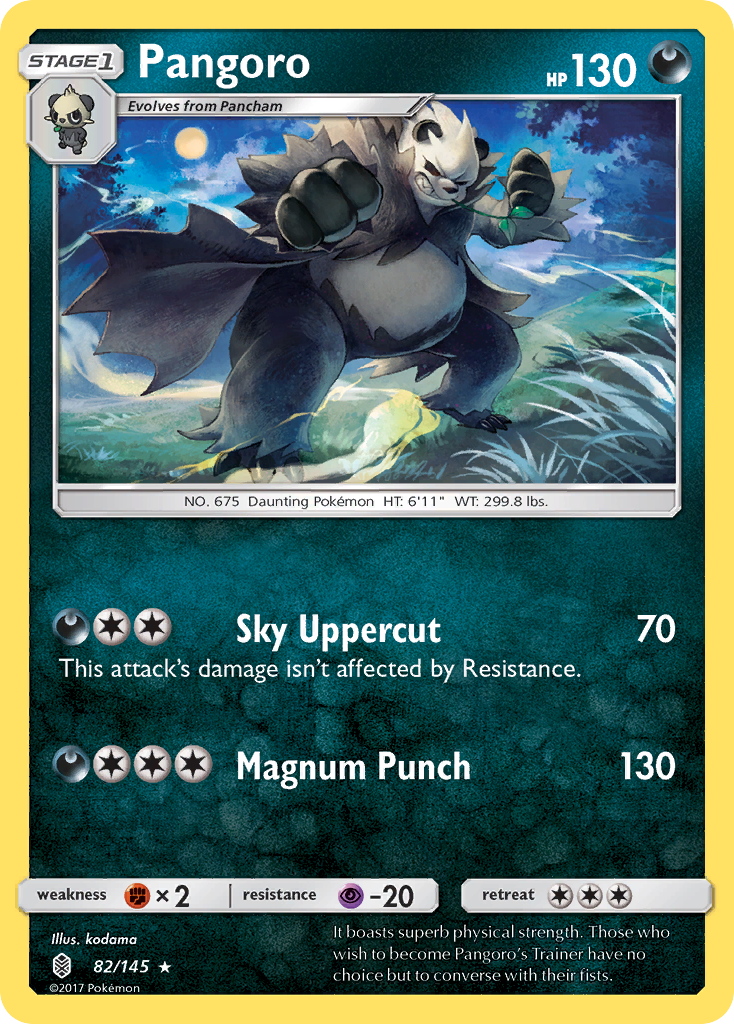 Pangoro — SM - Guardians Rising #82/145