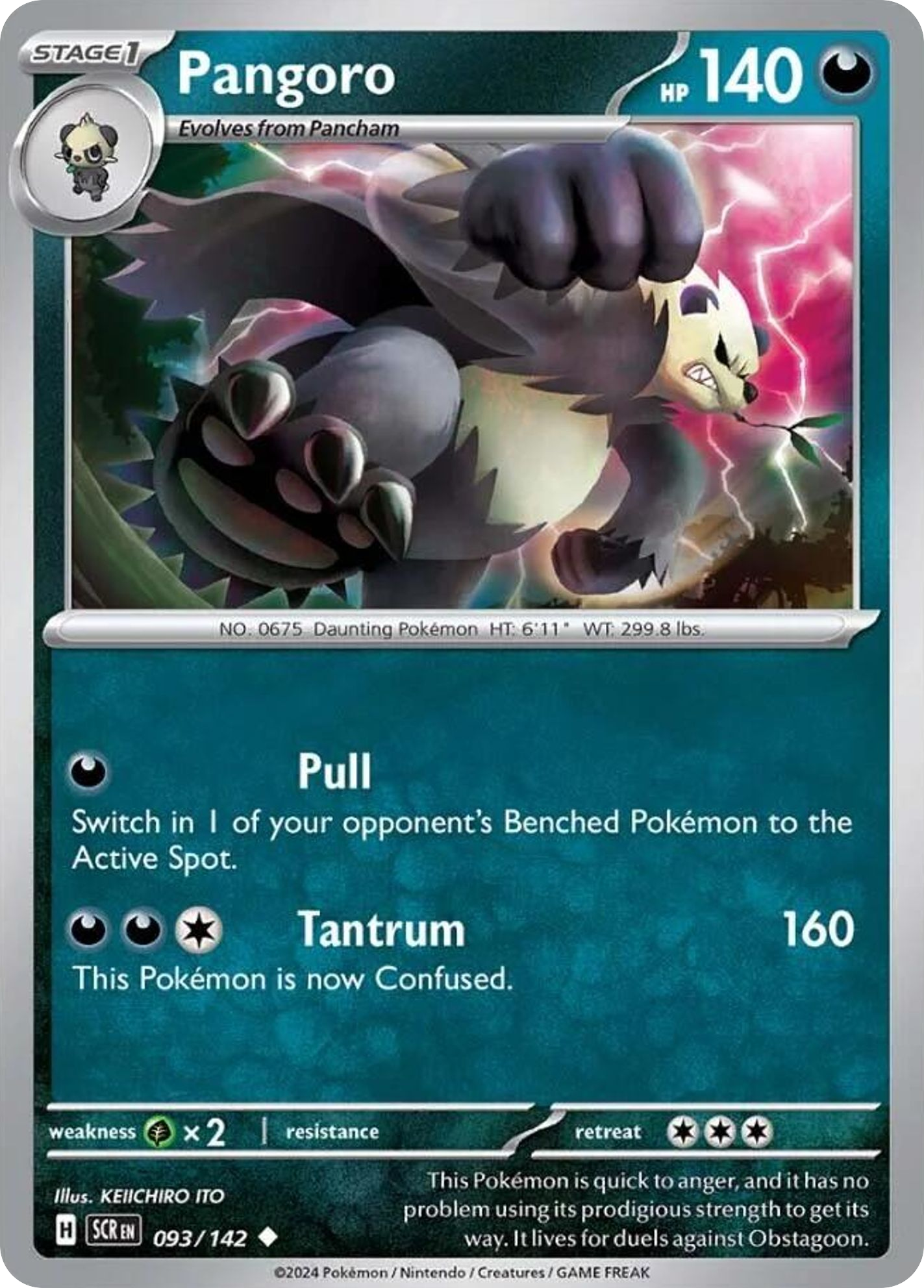 Pangoro — SV07: Stellar Crown #093/142