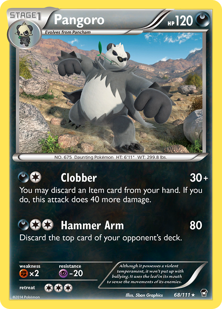 Pangoro — XY - Furious Fists #68/111