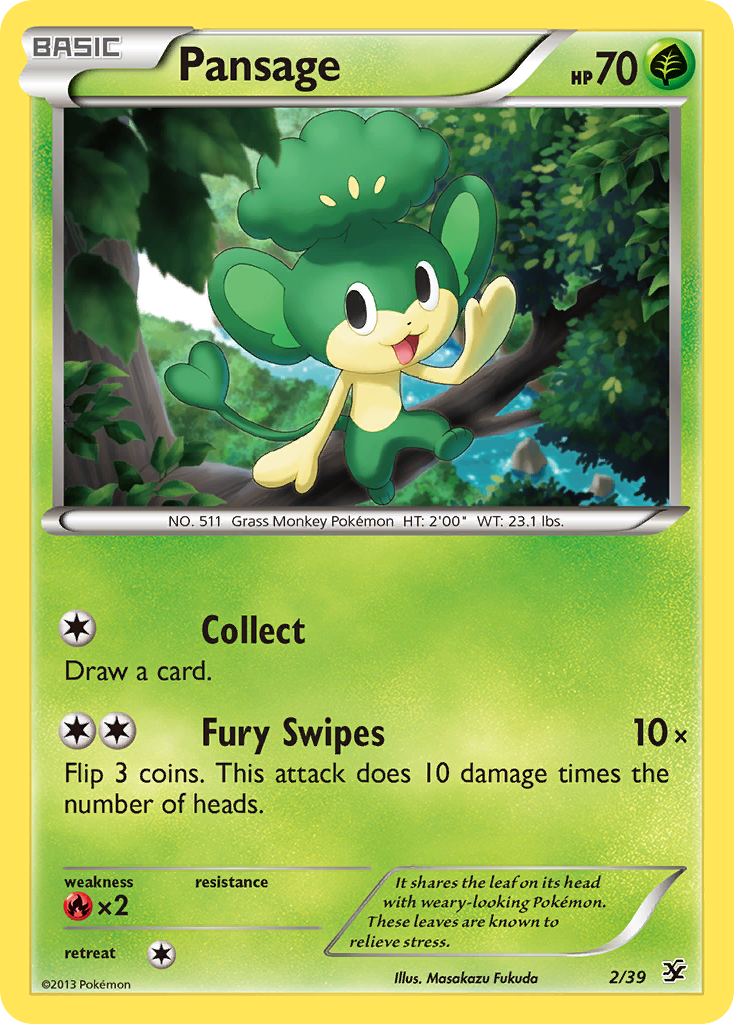 Pansage — Kalos Starter Set #2/39