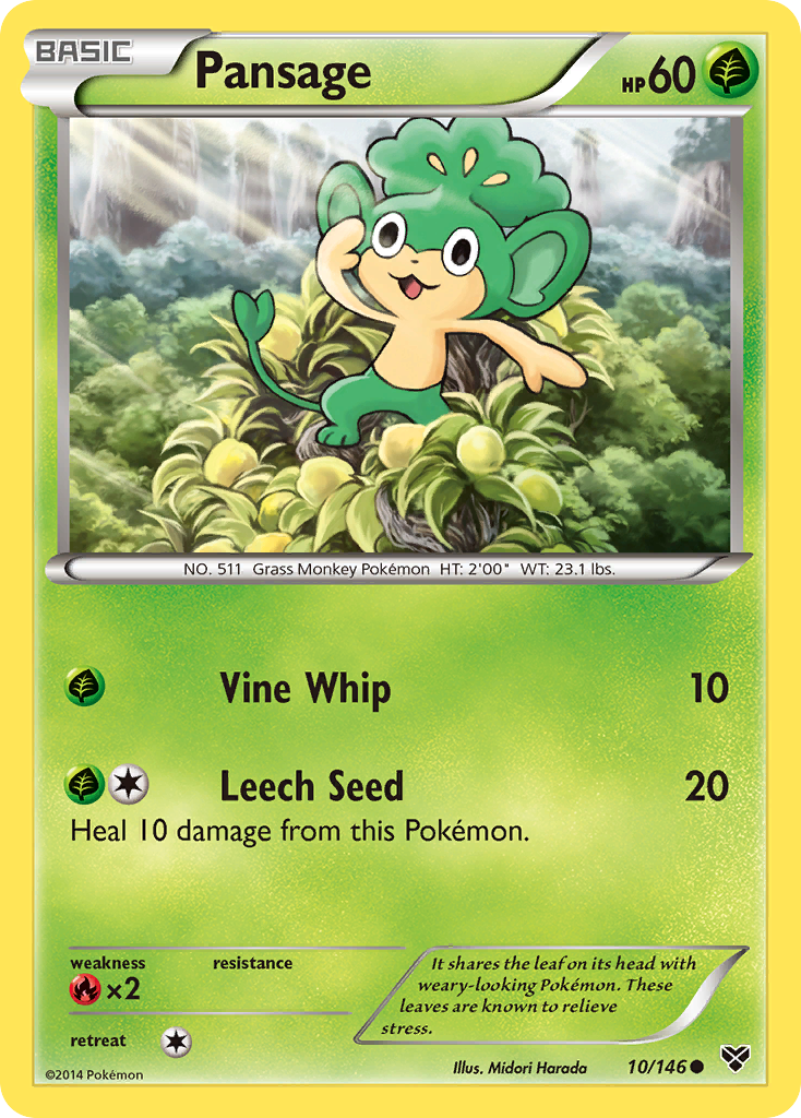 Pansage — XY Base Set #10/146