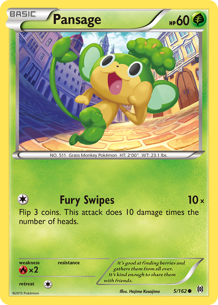 Pansage — XY - BREAKthrough #5/162