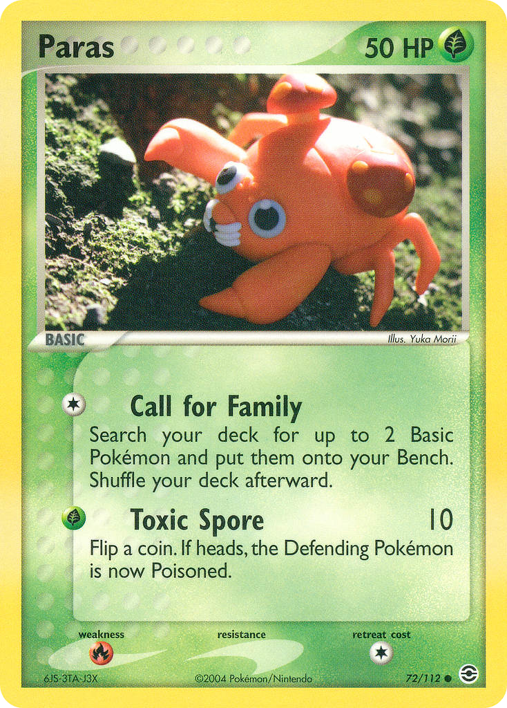 Paras — FireRed & LeafGreen #72/112