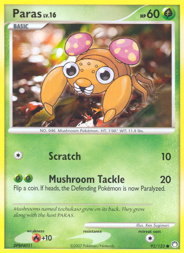 Paras — Mysterious Treasures #92/123