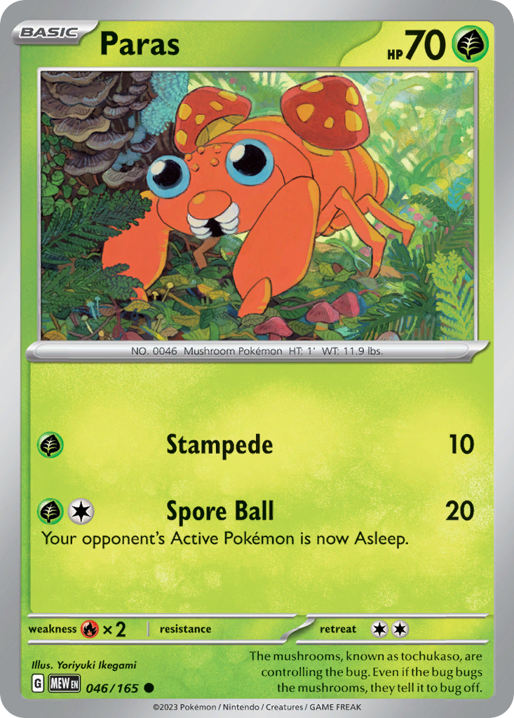 Paras — SV: Scarlet & Violet 151 #046/165