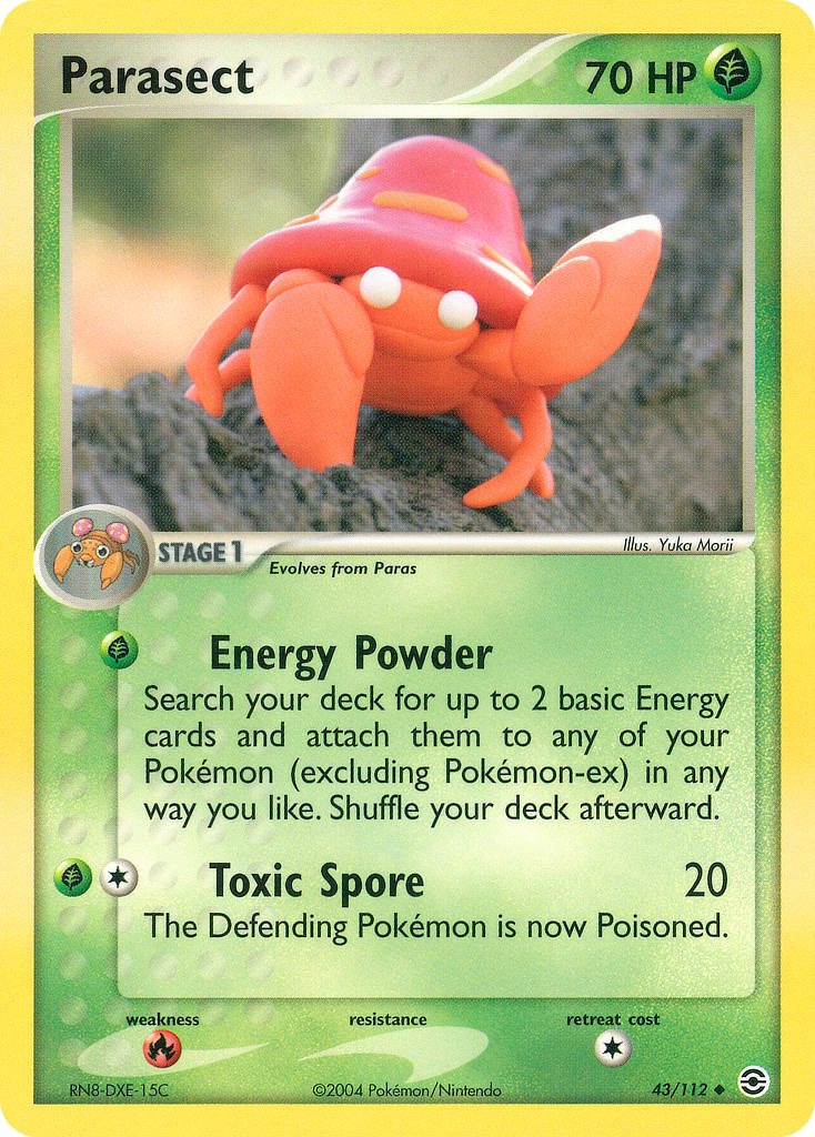 Parasect — FireRed & LeafGreen #43/112
