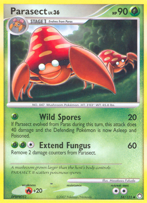 Parasect — Mysterious Treasures #58/123