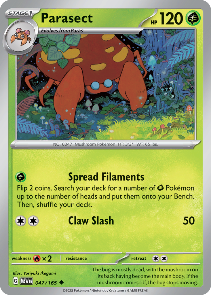 Parasect — SV: Scarlet & Violet 151 #047/165