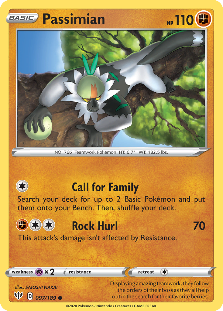 Passimian — SWSH03: Darkness Ablaze #097/189