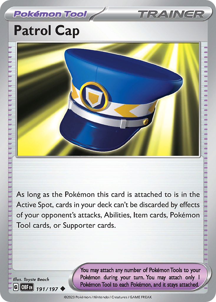 Patrol Cap — SV03: Obsidian Flames #191/197