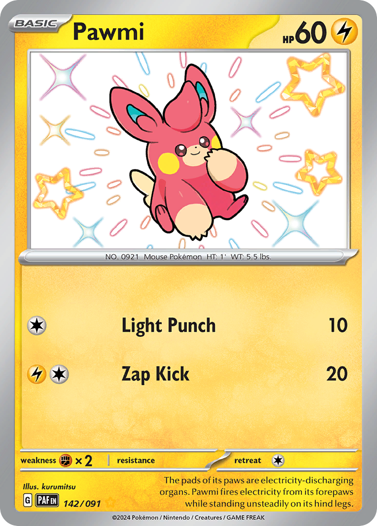 Pawmi — SV: Paldean Fates #142/091