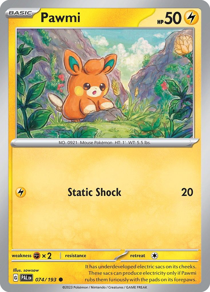 Pawmi — SV02: Paldea Evolved #074/193