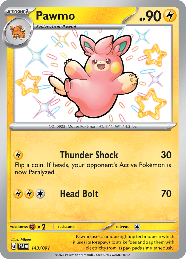 Pawmo — SV: Paldean Fates #143/091