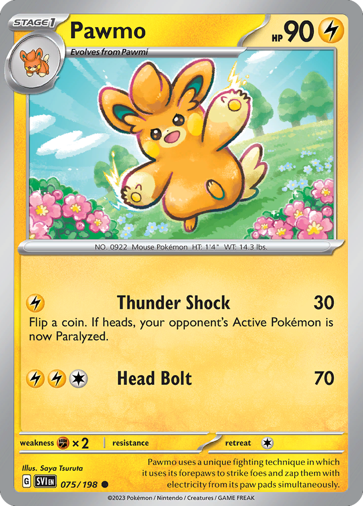 Pawmo — SV01: Scarlet & Violet Base Set #075/198