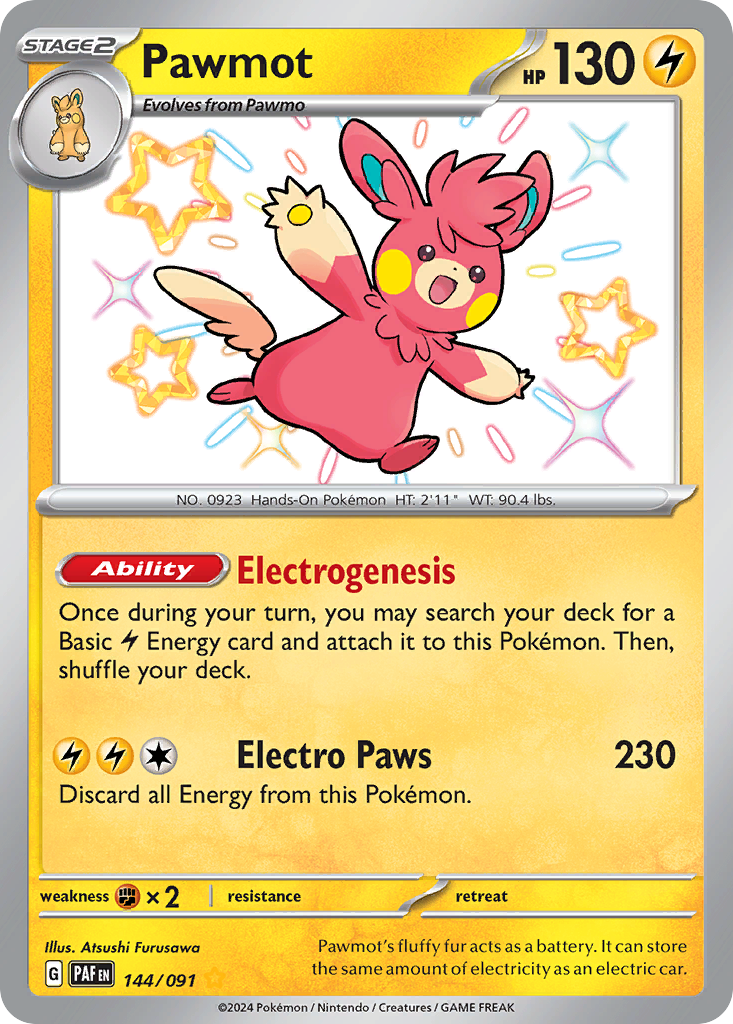 Pawmot — SV: Paldean Fates #144/091