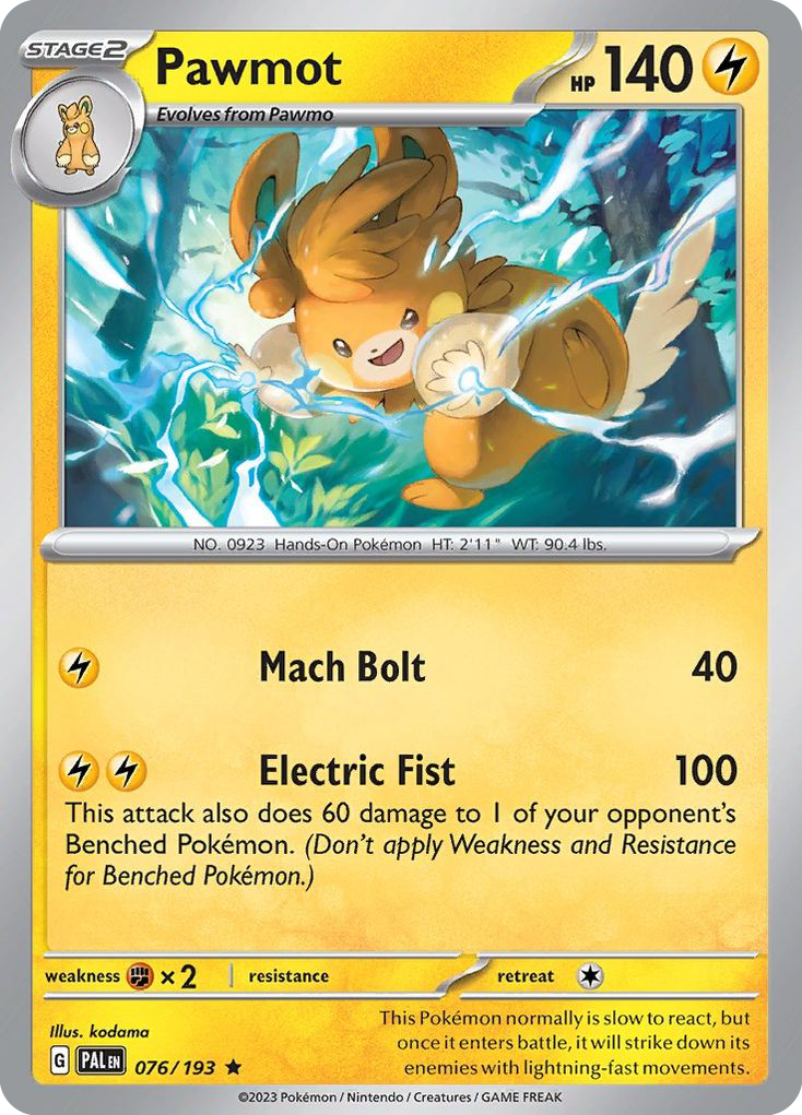 Pawmot — SV02: Paldea Evolved #076/193