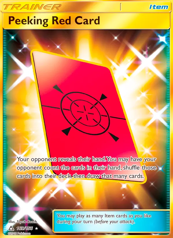 Peeking Red Card (Secret Rare)