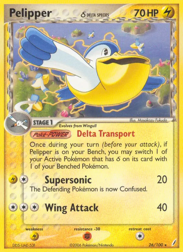 Pelipper (Delta Species) — Crystal Guardians #26/100