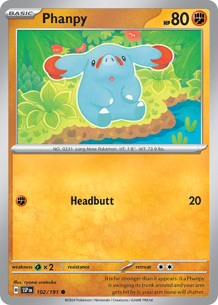 Phanpy — SV08: Surging Sparks #102/191