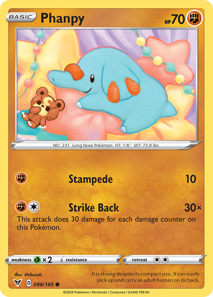 Phanpy — SWSH04: Vivid Voltage #086/185