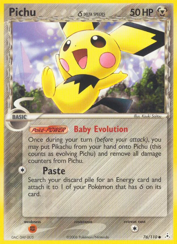 Pichu (Delta Species) — Holon Phantoms #76/110