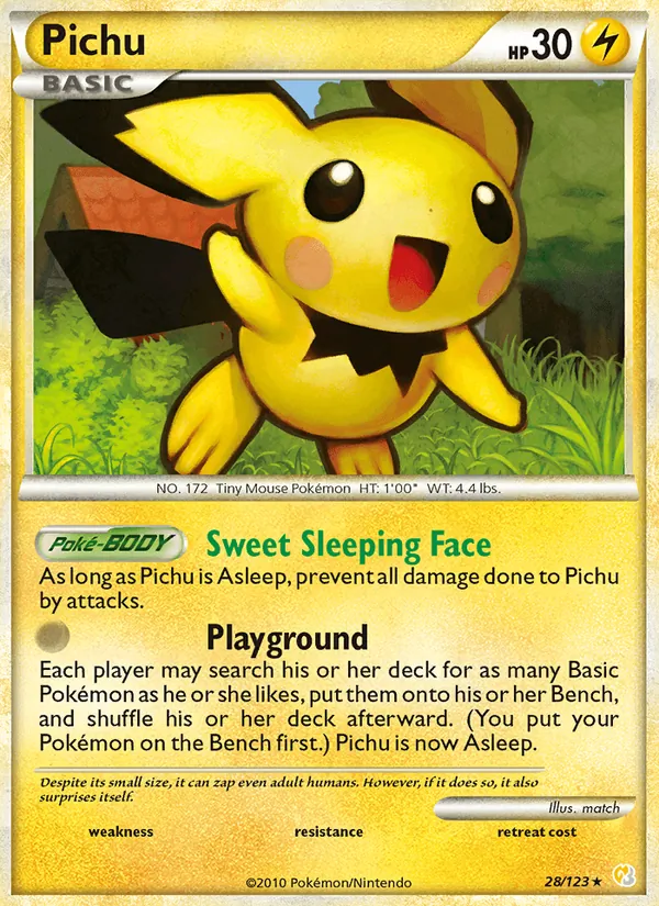 Pichu — HeartGold SoulSilver #28/123
