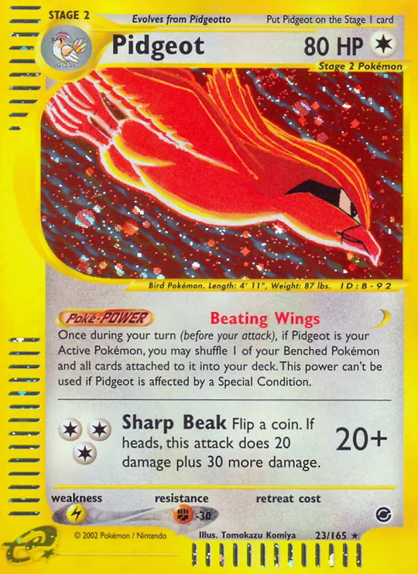 Pidgeot (23) — Expedition #023/165