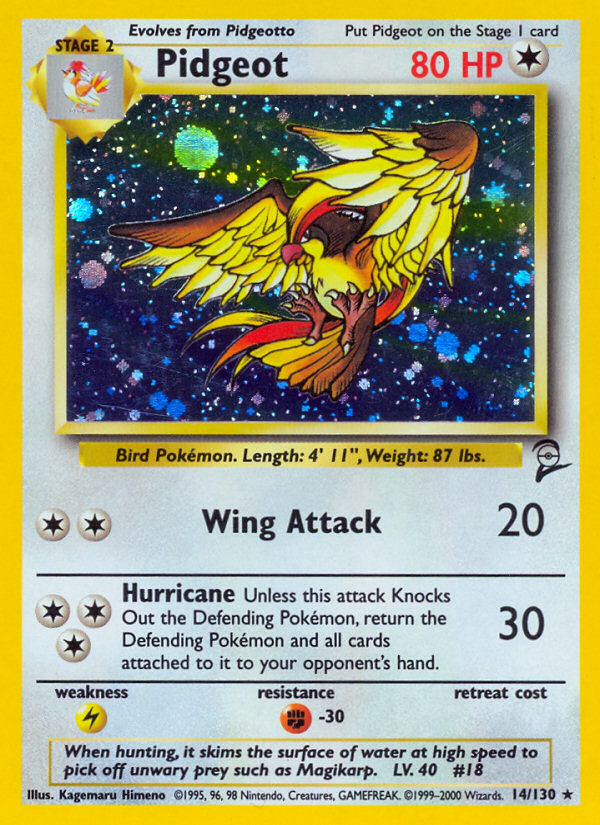 Pidgeot — Base Set 2 #014/130