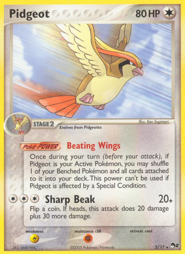 Pidgeot — POP Series 2 #002/017