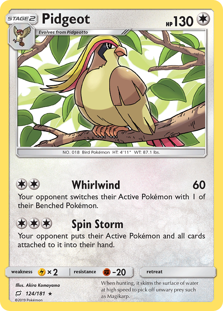 Pidgeot — SM - Team Up #124/181