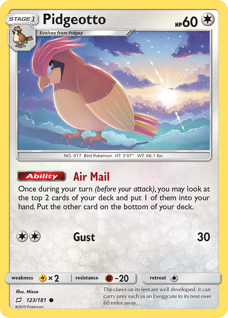Pidgeotto — SM - Team Up #123/181