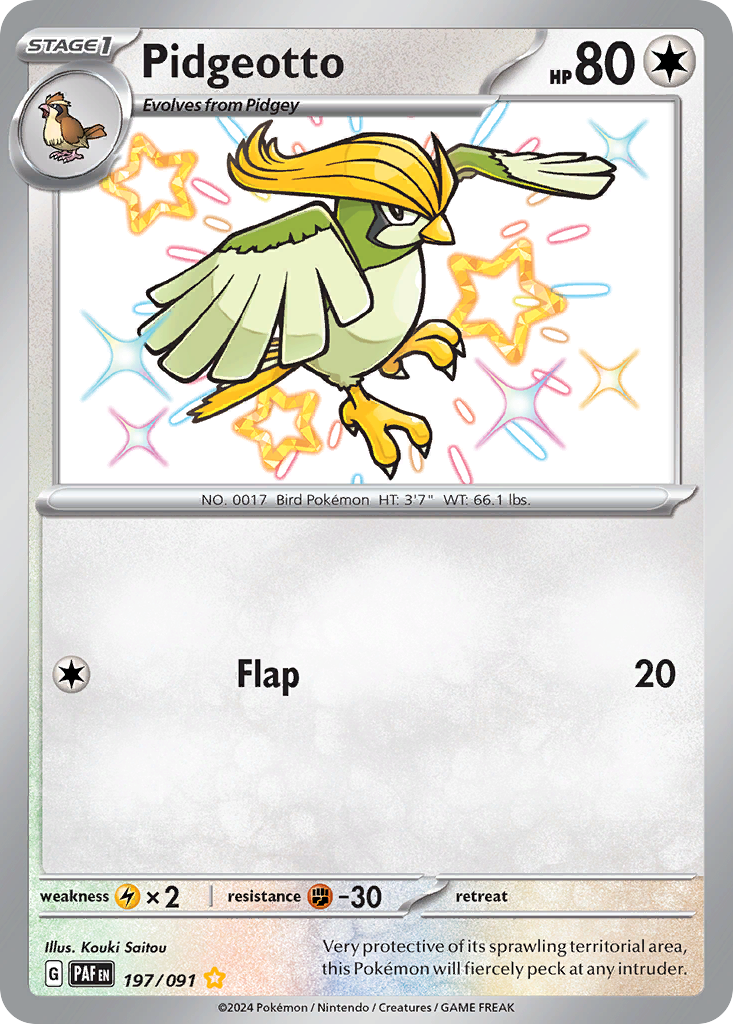 Pidgeotto — SV: Paldean Fates #197/091