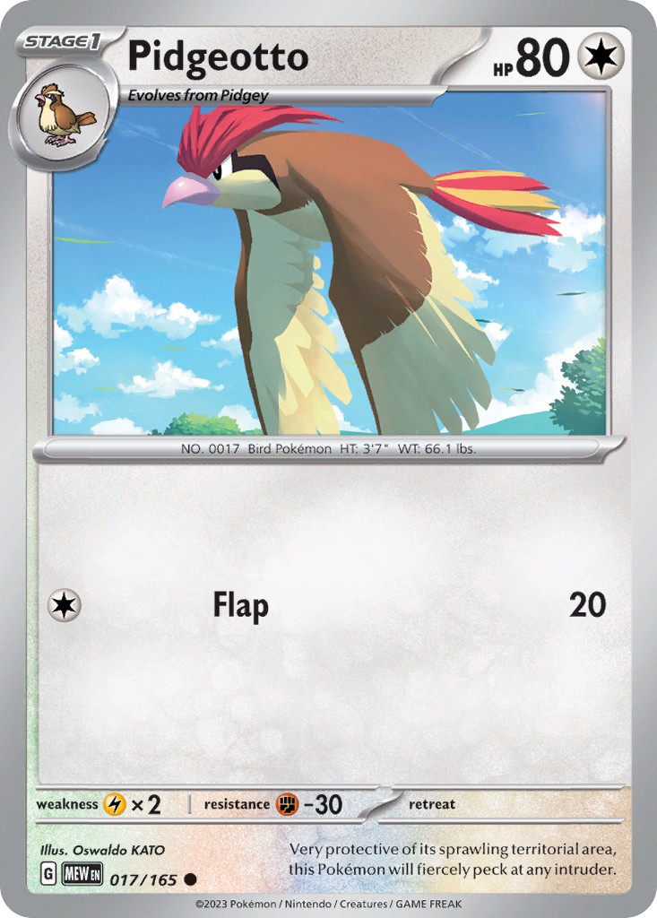 Pidgeotto — SV: Scarlet & Violet 151 #017/165