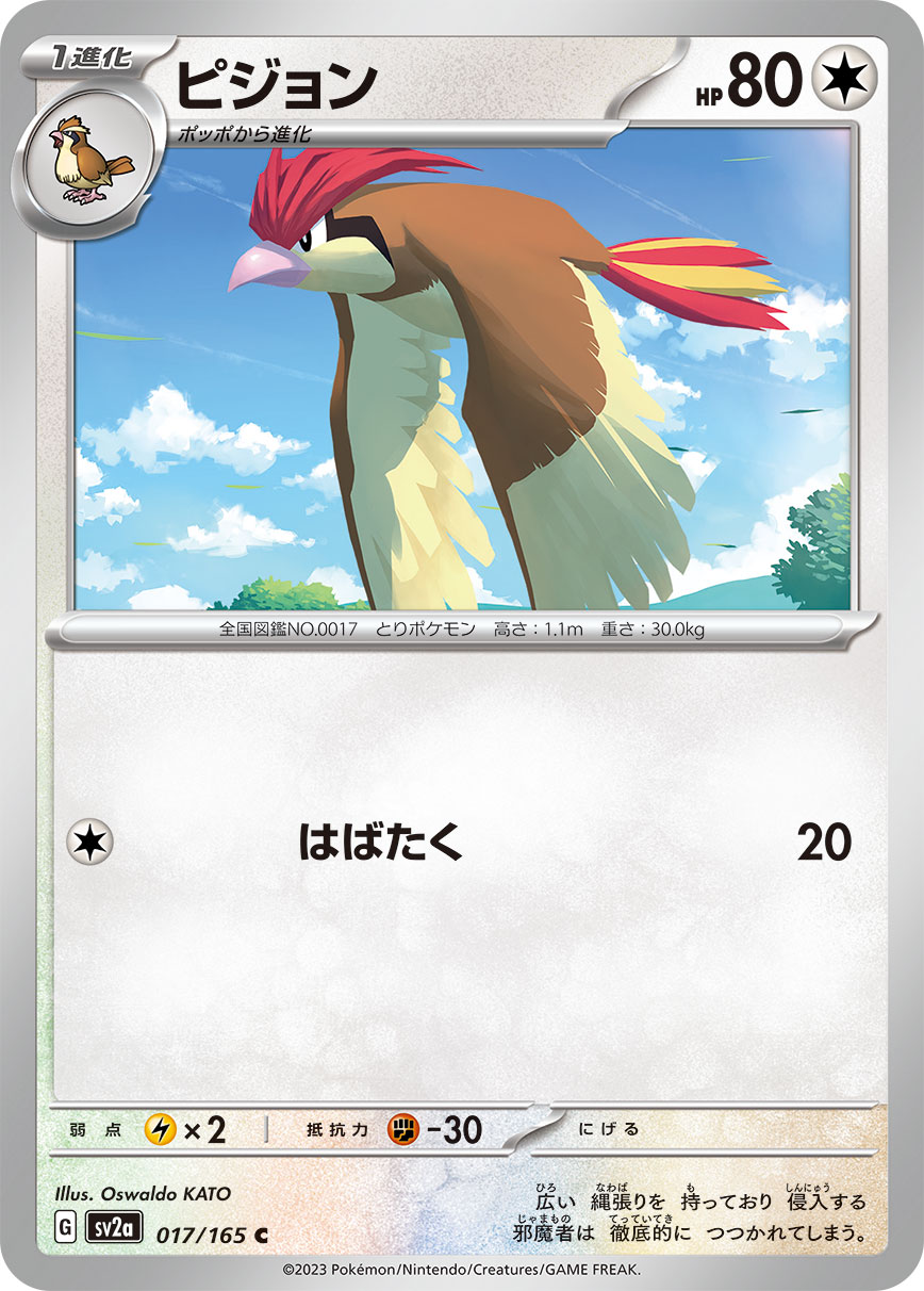 Pidgeotto — SV2a: Pokemon Card 151 #017/165