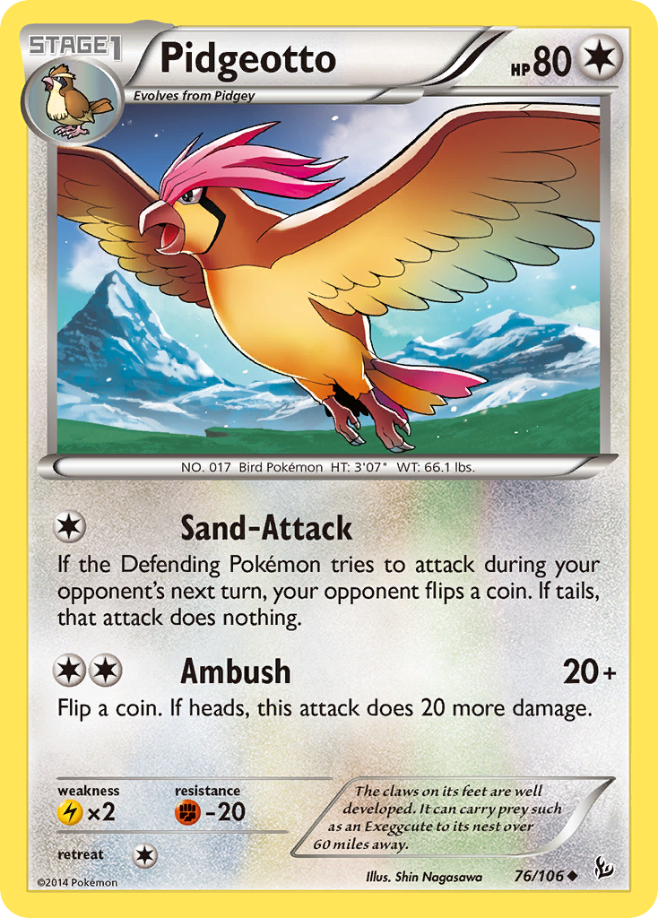 Pidgeotto — XY - Flashfire #76/106