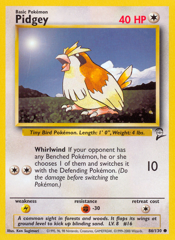 Pidgey — Base Set 2 #086/130