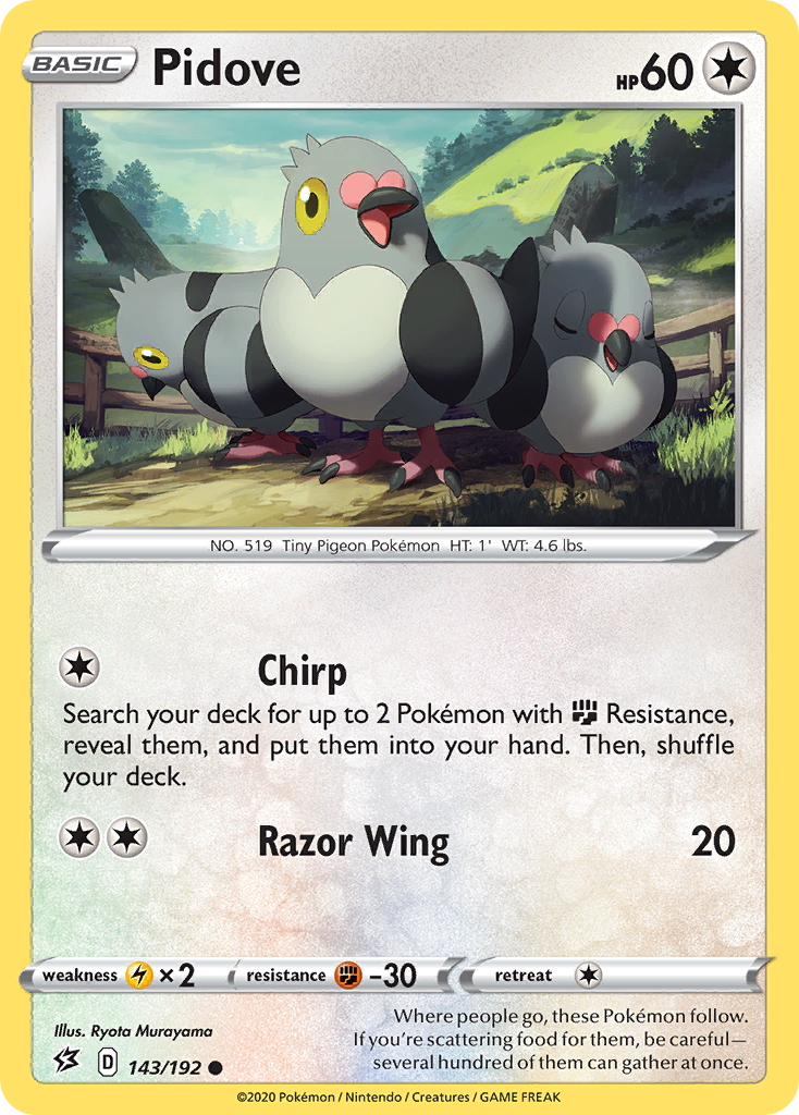 Pidove — SWSH02: Rebel Clash #143/192