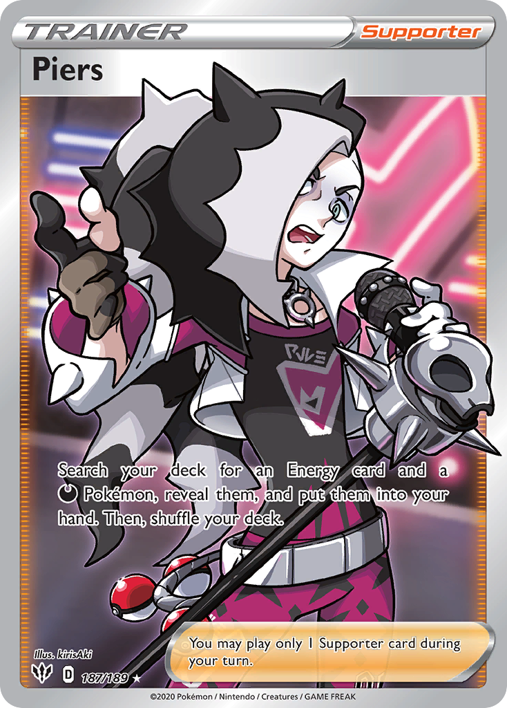 Piers (Full Art) — SWSH03: Darkness Ablaze #187/189