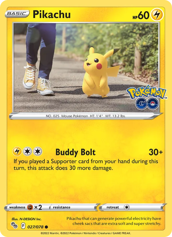 Pikachu (27) — Pokemon GO #027/078