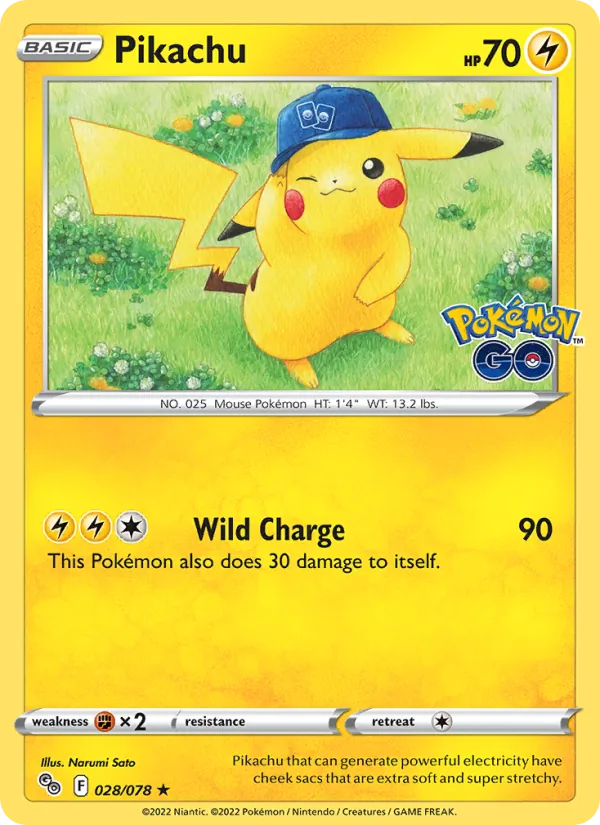 Pikachu (28) — Pokemon GO #028/078
