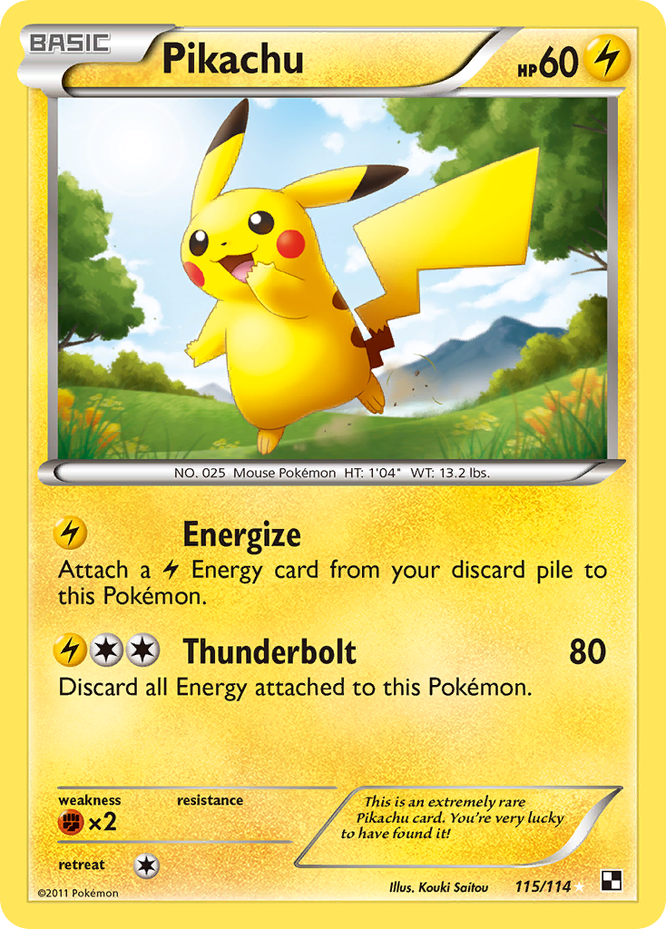 Pikachu — Black and White #115/114