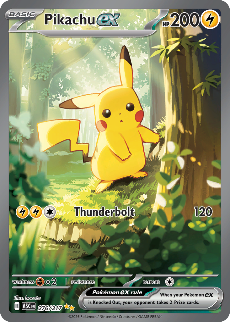 Pikachu ex — ME: Ascended Heroes #276/217