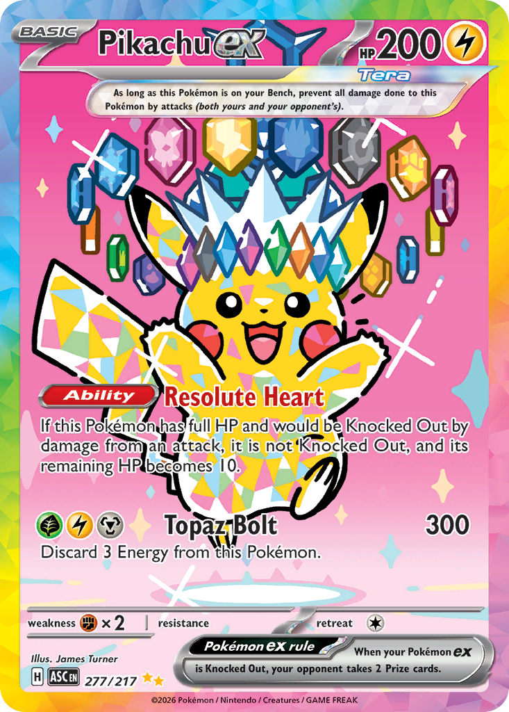 Pikachu ex — ME: Ascended Heroes #277/217