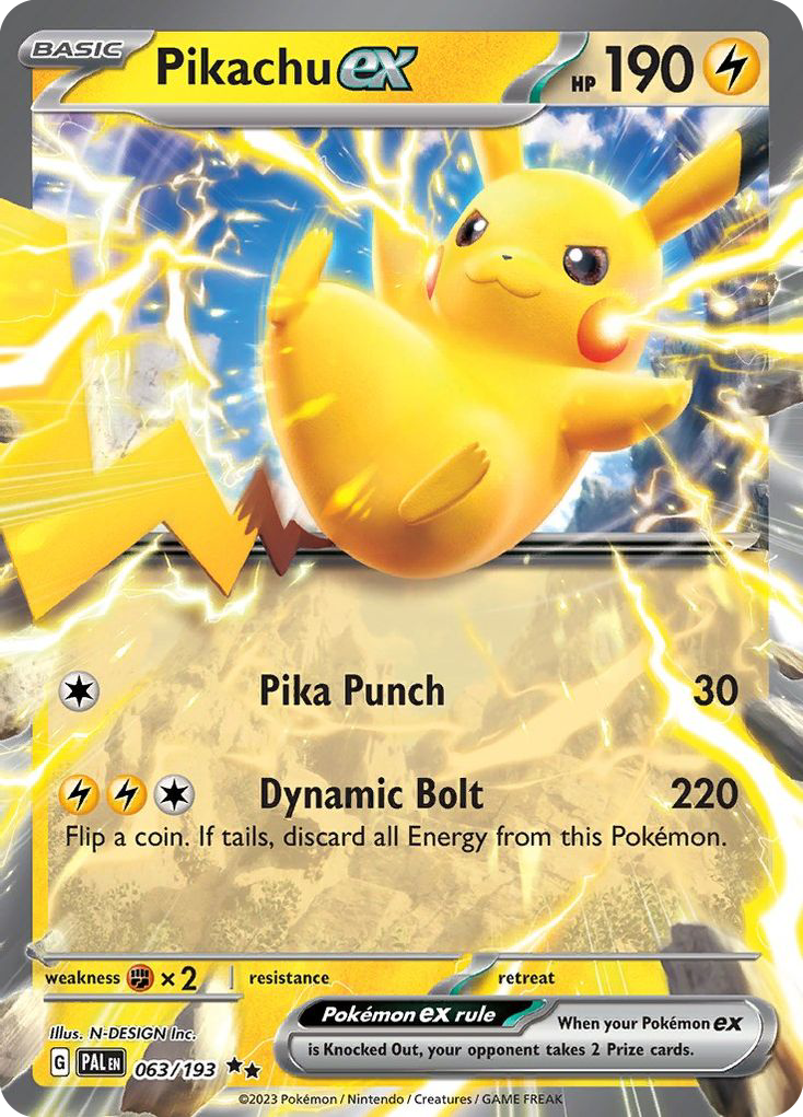 Pikachu ex — SV02: Paldea Evolved #063/193
